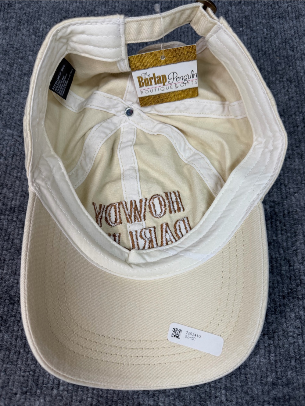 Cream Baseball Cap - Picture 4 of 5